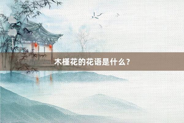 木槿花的花语是什么？